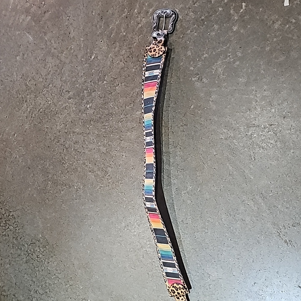 Wide serape belt
